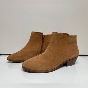 Jack Rogers Camel Suede Bailee Booties - Size 8